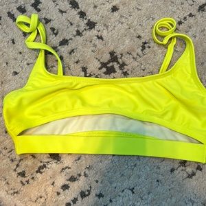 Fashion nova neon yellow one piece top